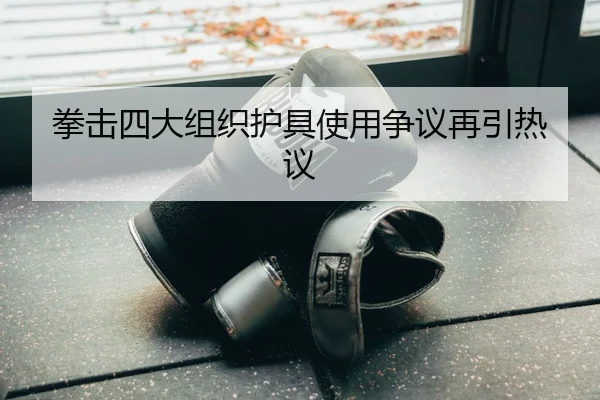 拳击四大组织护具使用争议再引热议